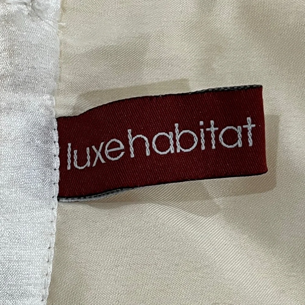 Luxehabitat Cream Embroidered Beaded Christmas Tree Skirt 49 Inch Diameter‎